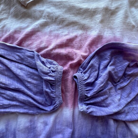 Torrid Tie-Dye Long-Sleeve Classic Fit Top Drawstring Hem Cotton Modal Size 0/L - Picture 5 of 7